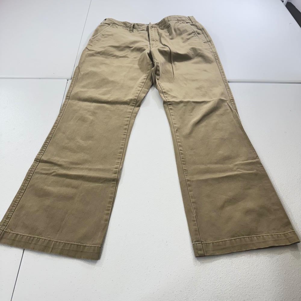 VTG Abercrombie Fitch Khaki Chino Pant Relaxed Fit flare Straight Leg made MACAU